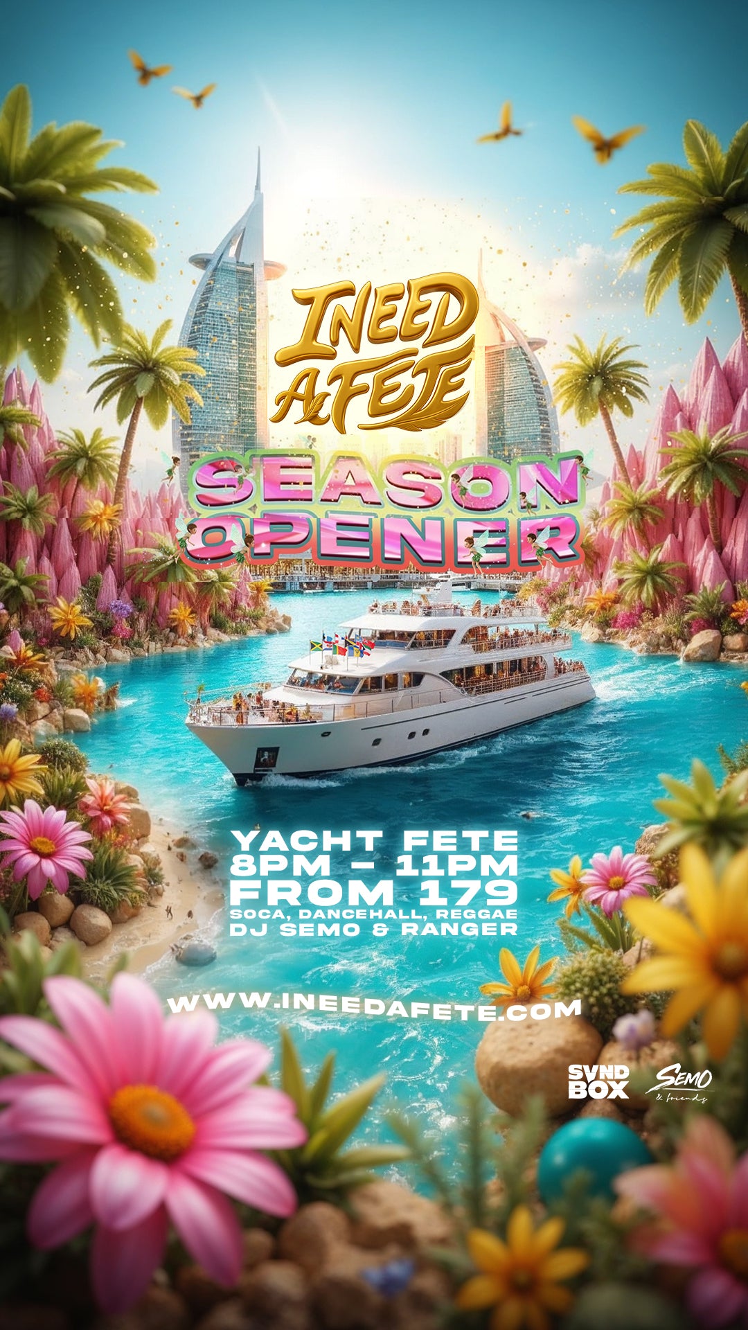 I Need A Fete Season Opener | 26.09.25 | 8pm Departure